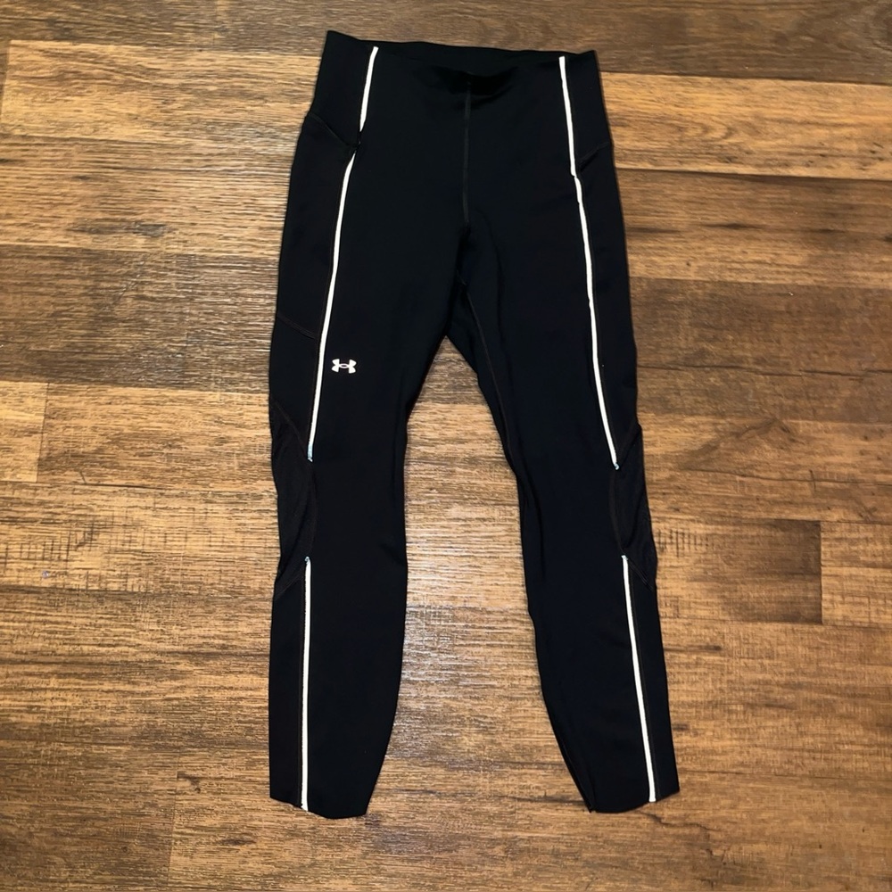 Under Armour Women's RUSH ColdGear Technology Novelty Leggings Reflective Lines